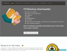 Tablet Screenshot of hvsbackup.nl